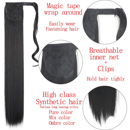 34-Inch Synthetic Ponytail Hair Extension