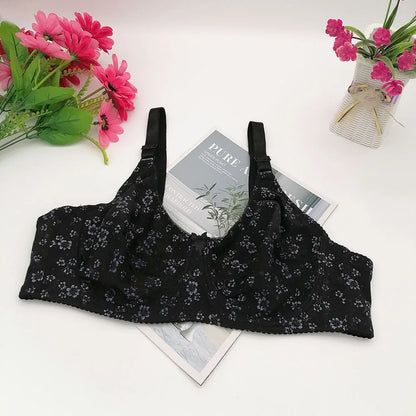 Plus Size Floral Push-Up Bra