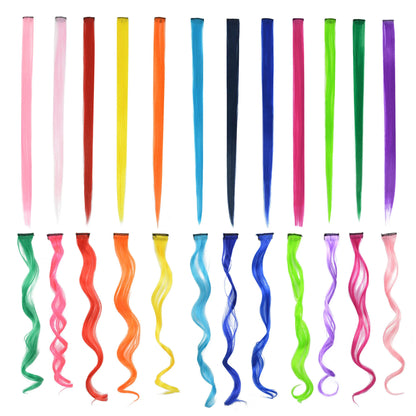 12 Colors Synthetic Hairpieces