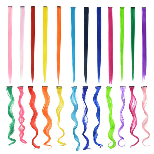 12 Colors Synthetic Hairpieces