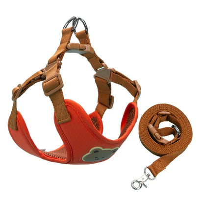 Cartoon Cute Pet Harness & Leash Set