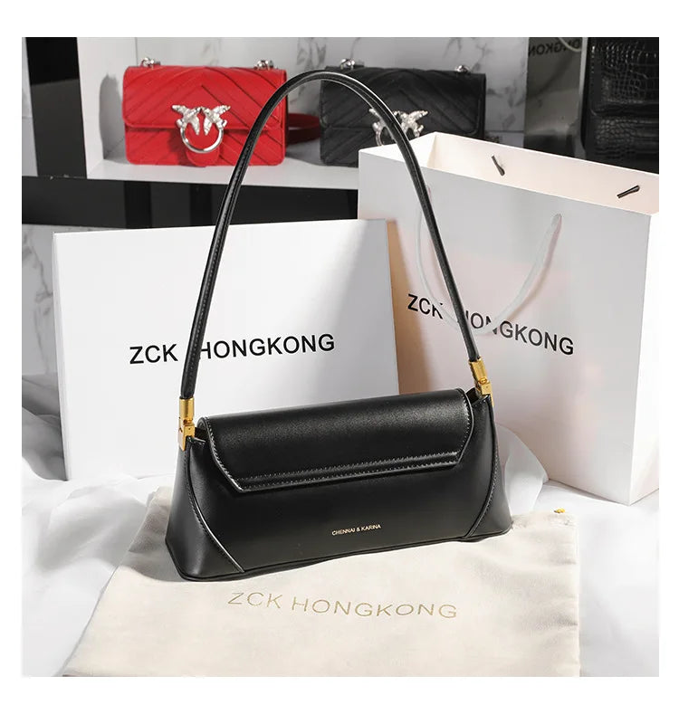 Genuine Leather Women’s Underarm Bag