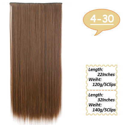 NICESY Synthetic Long Wavy Clip-On Hair Extensions