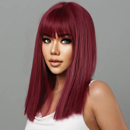 Fashion Black Synthetic Wig for Women