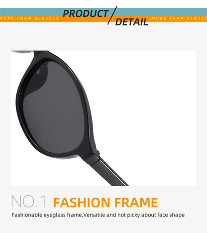 Retro Oval Frame Sunglasses