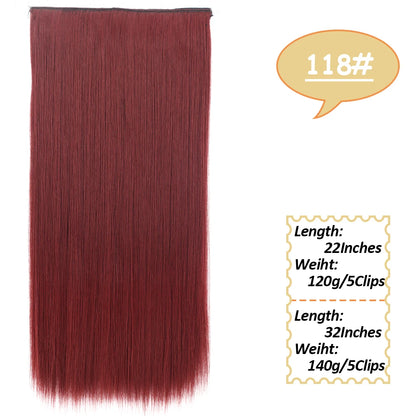 NICESY Synthetic Long Wavy Clip-On Hair Extensions