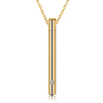 Stainless Steel Pet Memorial Cylinder Pendant