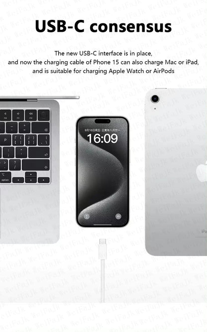 Original Apple 30W Fast Charger with USB-C Cable