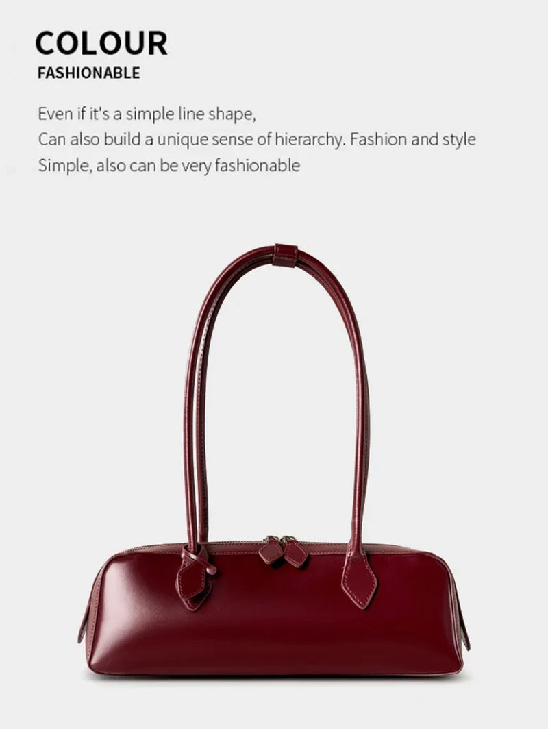 2025 New Genuine Leather Women’s Shoulder Bag
