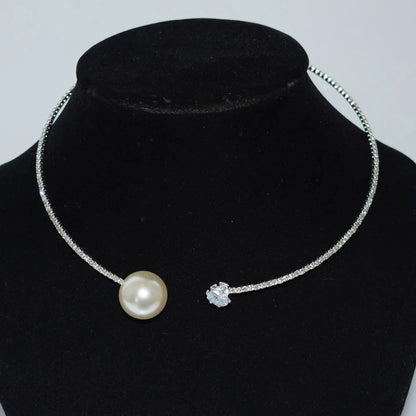 Fashion Rhinestone Heart Collar Choker Necklace