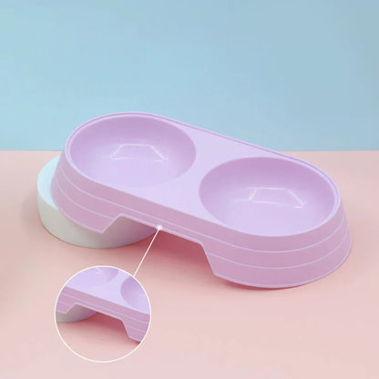 Pet Double Bowl Feeder