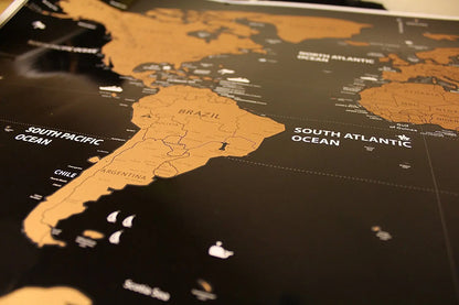 Deluxe Scratch-Off World Map
