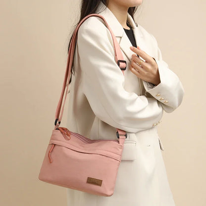 3 Main Pockets High Capacity Crossbody Shoulder Bag for Women