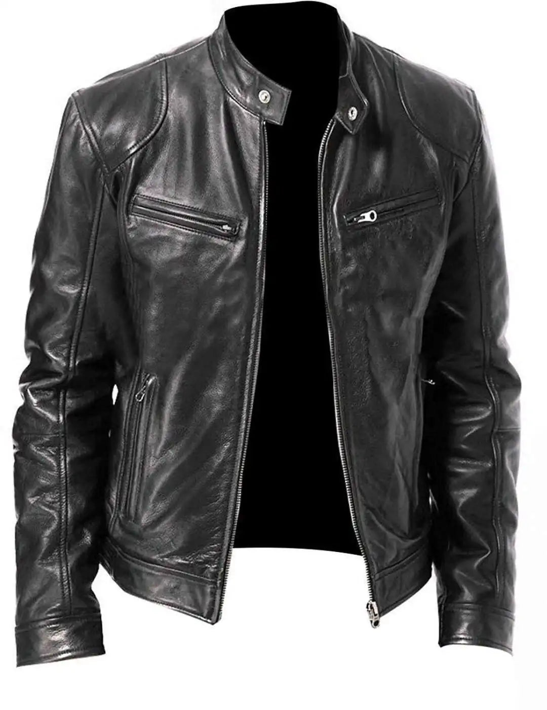 Men’s Vintage Leather Motorcycle Jacket