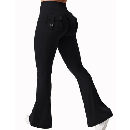 2025 New Arrival – Women’s Wide-Leg High-Stretch Yoga Leggings with Pockets