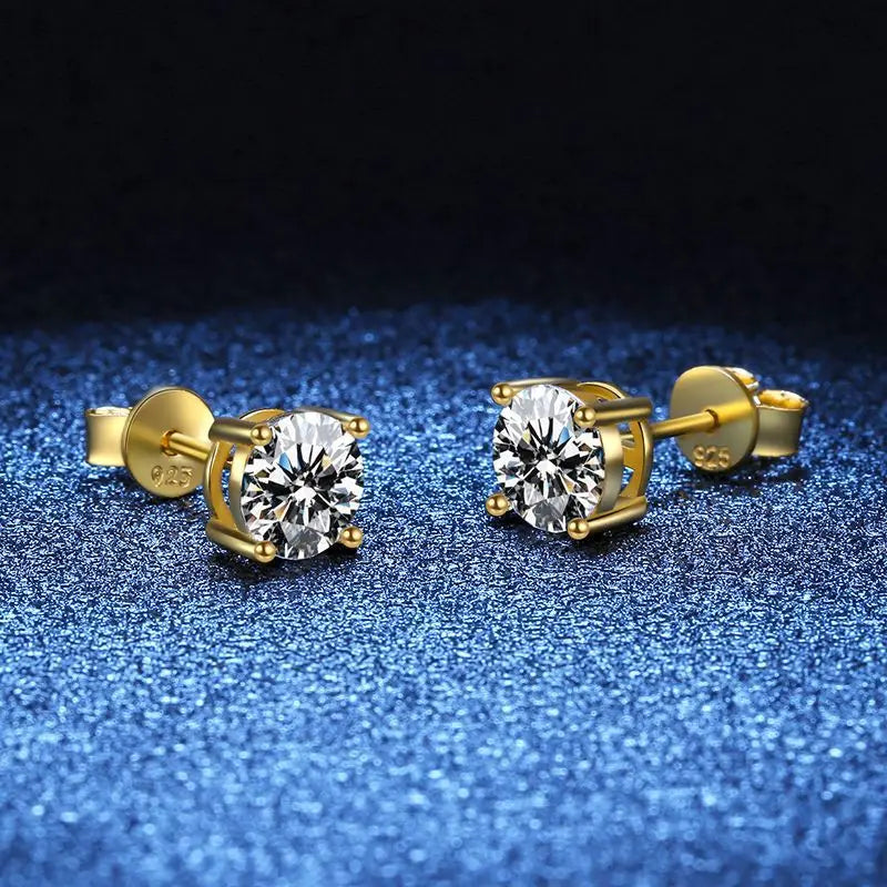 Moissanite Stud Earrings for Women