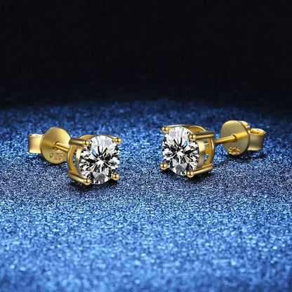 Moissanite Stud Earrings for Women