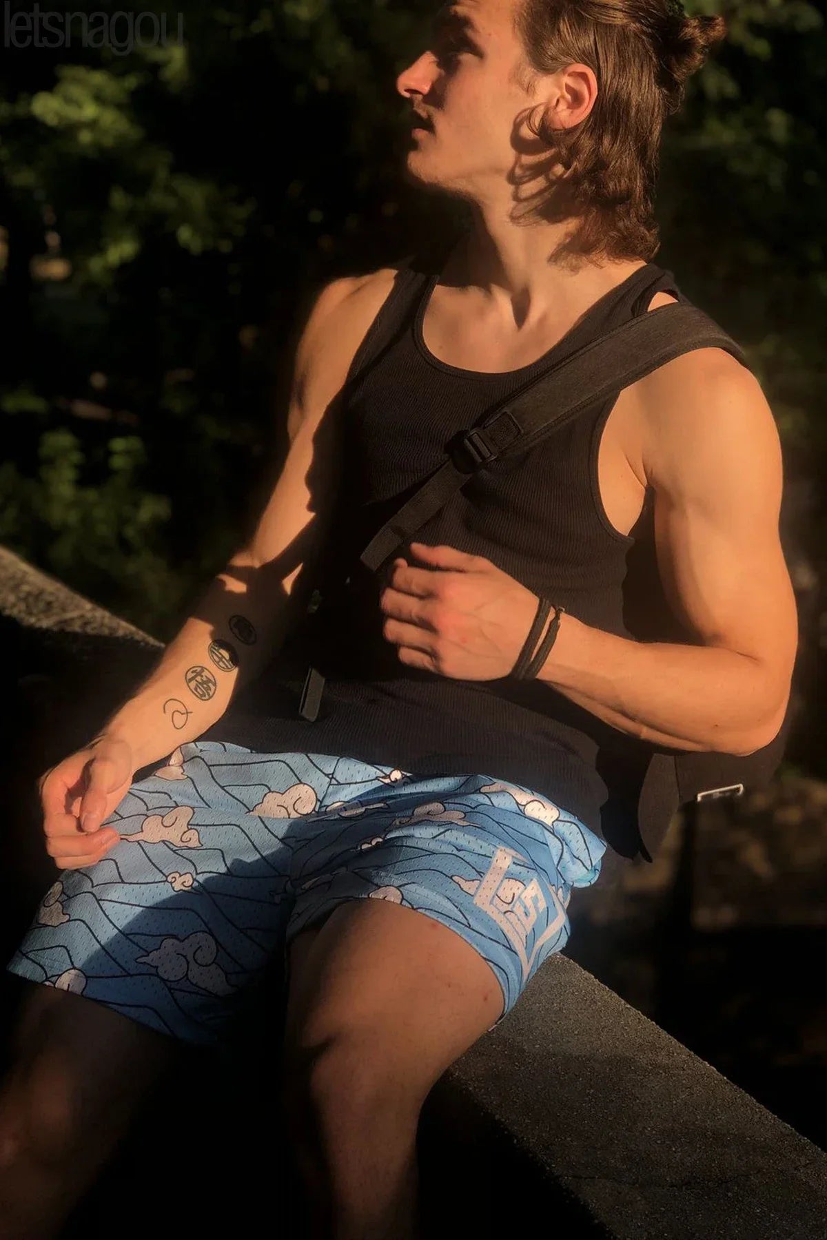 Anime 3D Print Mesh Shorts