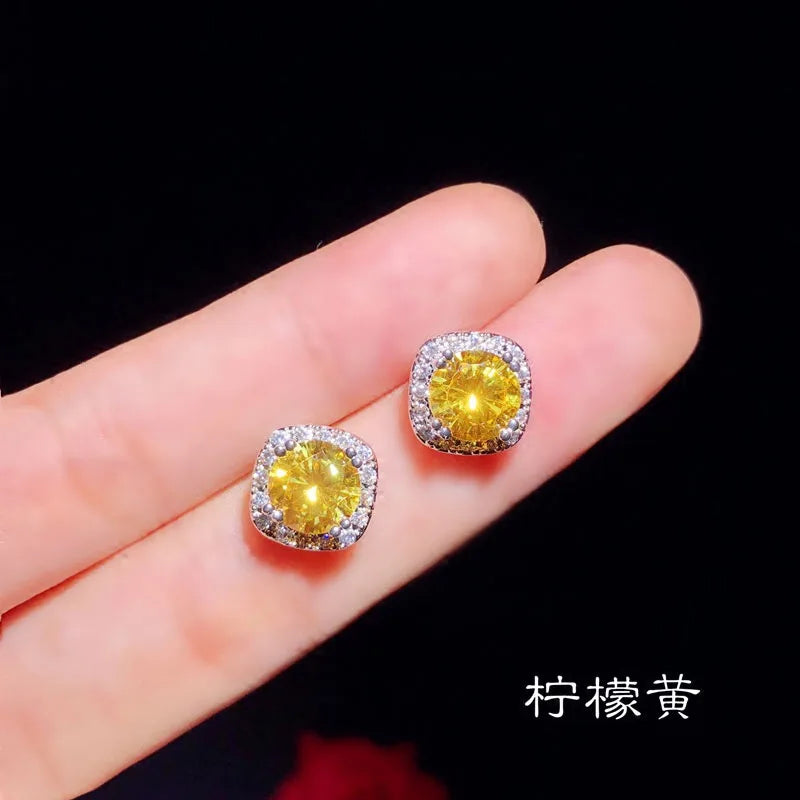 Moissanite Stud Earrings for Women