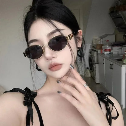 2025 Advanced Metal Oval Sunglasses