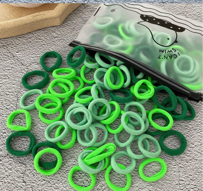 50/100PCS Colorful Nylon Hair Bands for Kids