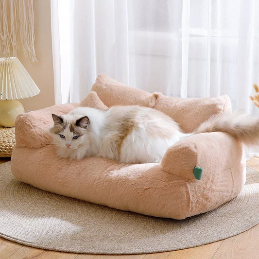 Plush Cat & Dog Bed