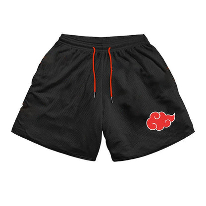 Anime 3D Print Mesh Shorts