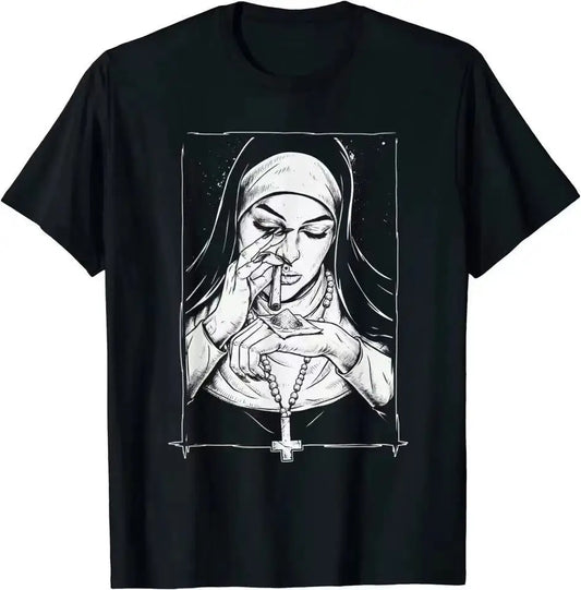 “Take Drugs Nun” Graphic T-Shirt