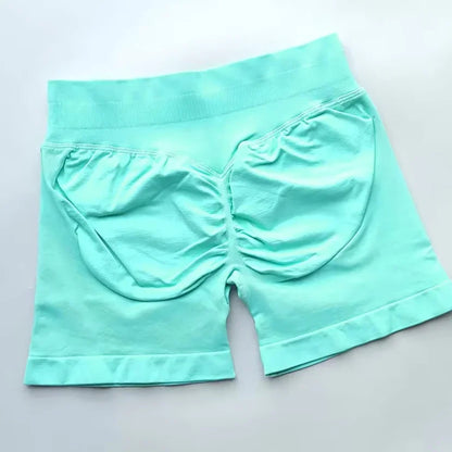 Women’s Impact Seamless Scrunch Bum Shorts – Low Ribbed Waist Gym Essential