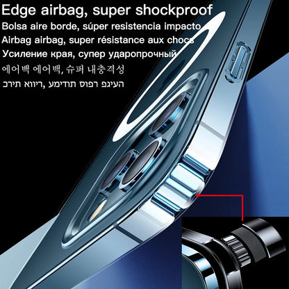 Luxury Magnetic Wireless Charging Case for iPhone