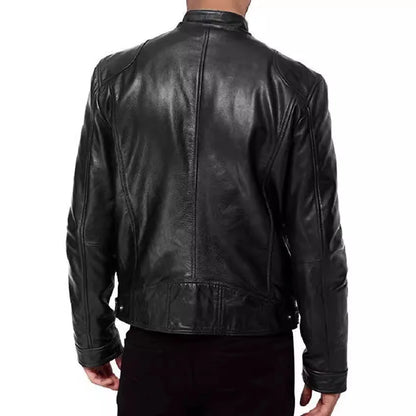 Men’s Vintage Leather Motorcycle Jacket