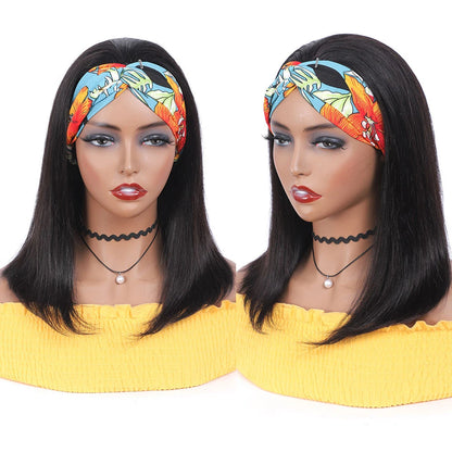 Headband Wig Human Hair