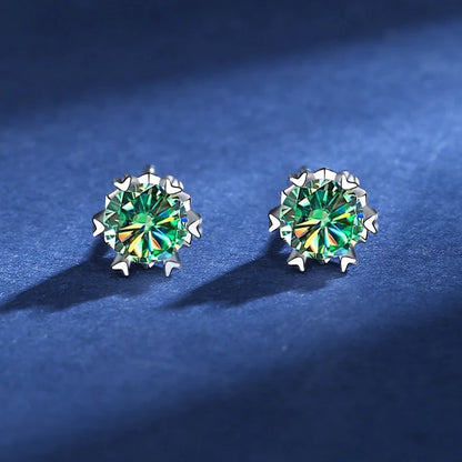 Moissanite Stud Earrings for Women