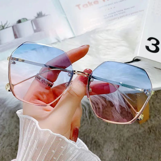2025 Fashion Polygonal Metal Sunglasses