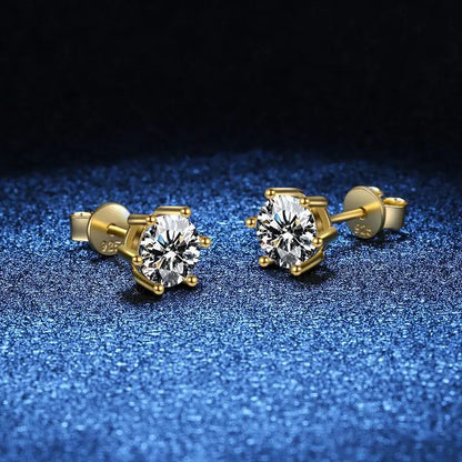 Moissanite Stud Earrings for Women