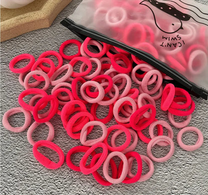 50/100PCS Colorful Nylon Hair Bands for Kids