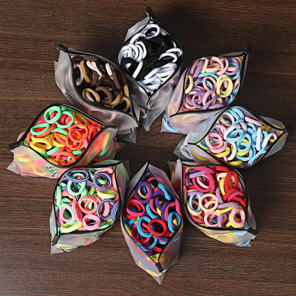 50/100PCS Colorful Nylon Hair Bands for Kids