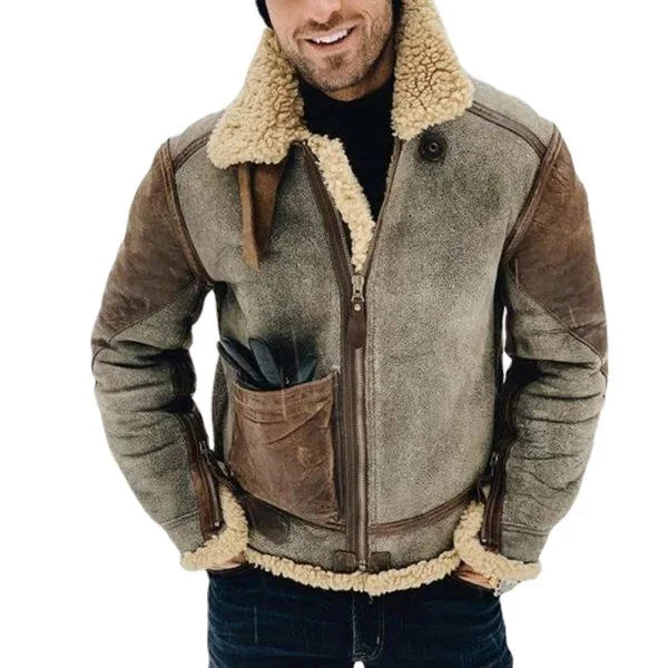 Men’s Autumn Winter Faux Leather Jacket