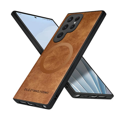 Luxury Leather Silicone Case for Samsung Galaxy S24/S23/S22