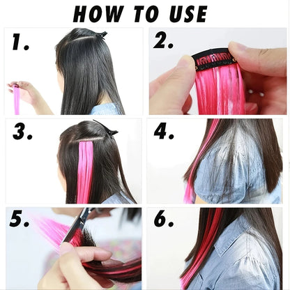 LUPU Synthetic Feather Hair Extension
