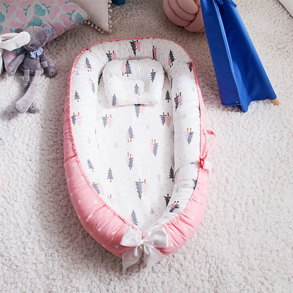 85×50cm Baby Nest Bed with Pillow