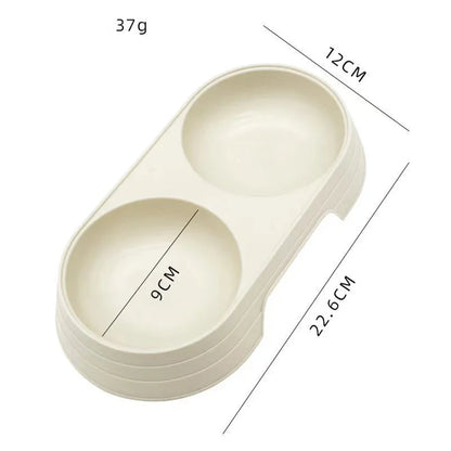Pet Double Bowl Feeder