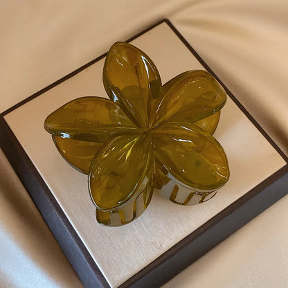 Large Flower Claw Clips