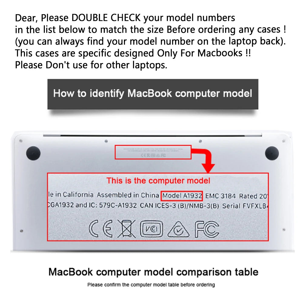 Crystal Clear Laptop Case for MacBook