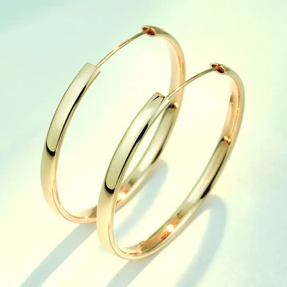 New 18K Gold Plated Hoop Earrings for Women