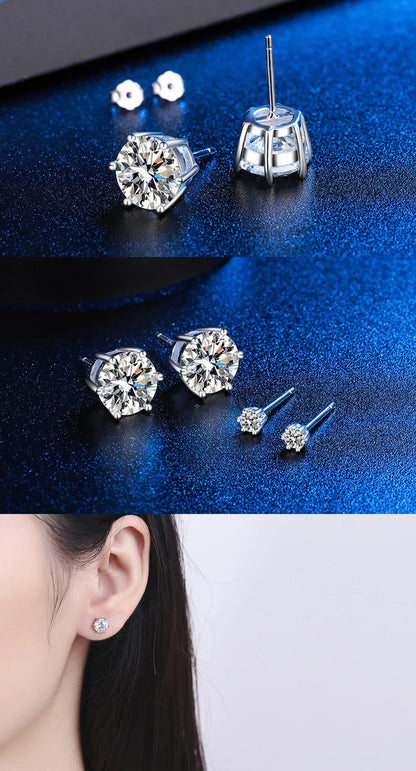 Moissanite Stud Earrings for Women