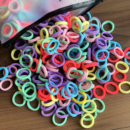 50/100PCS Colorful Nylon Hair Bands for Kids