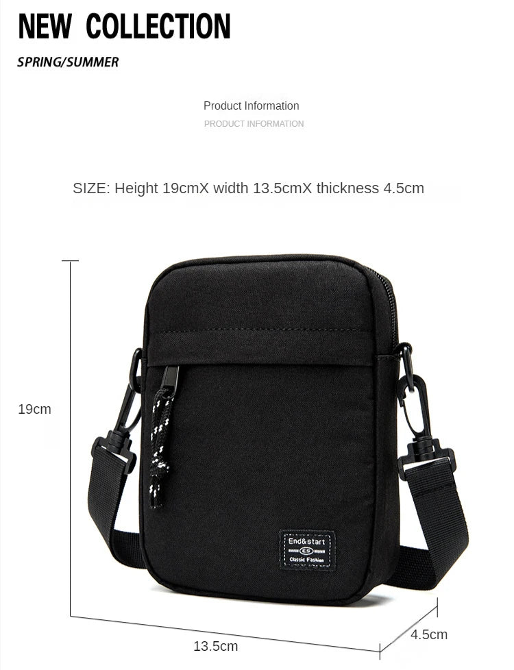 Simple Mini Crossbody Handbag for Men