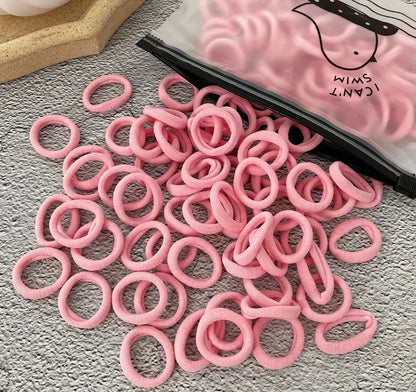 50/100PCS Colorful Nylon Hair Bands for Kids