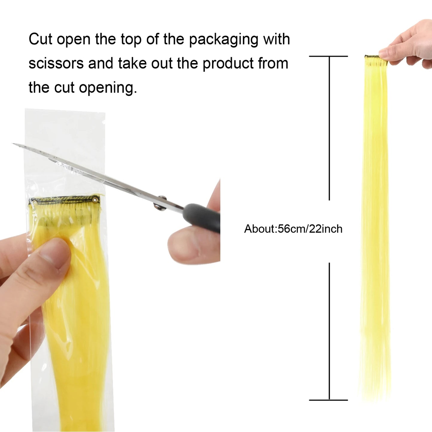 Synthetic Clip-In Hair Extensions